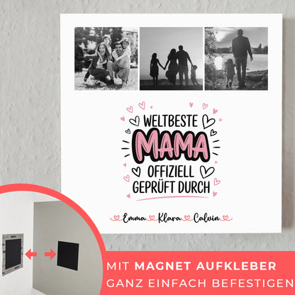 Mama Plakat Fotocollage Mama Weltbeste Mama Offiziell Geprüft Durch Geschenk 10
