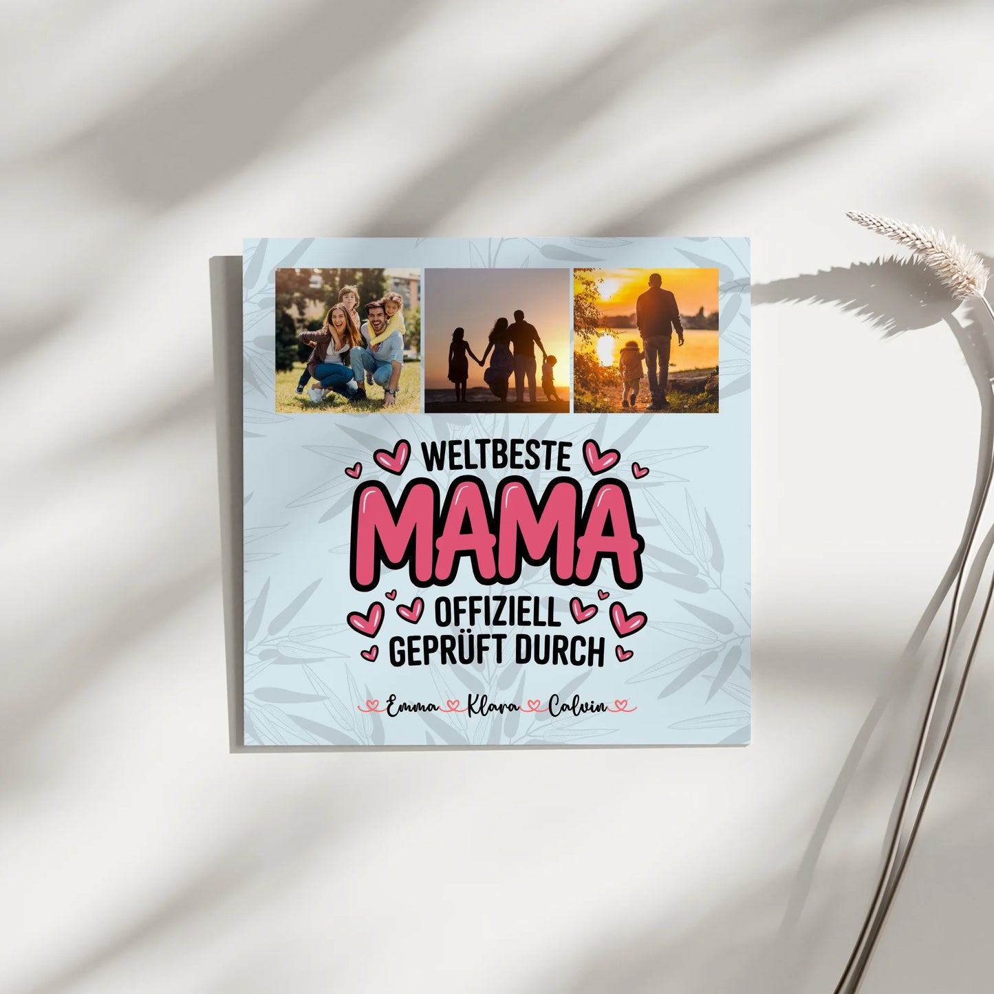 Mama Plakat Fotoboard Fotocollage für Mama Weltbeste Mama Offiziell Geprüft Durch Geschenk 9