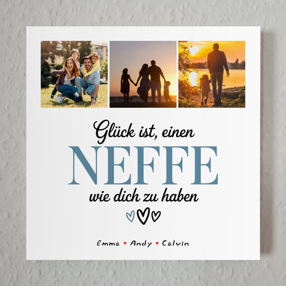 Fotoboard Poster Magnetisch Geschenk Fotocollage Neffe Glück Ist einen Neffe Wie Dich Zu Haben 7