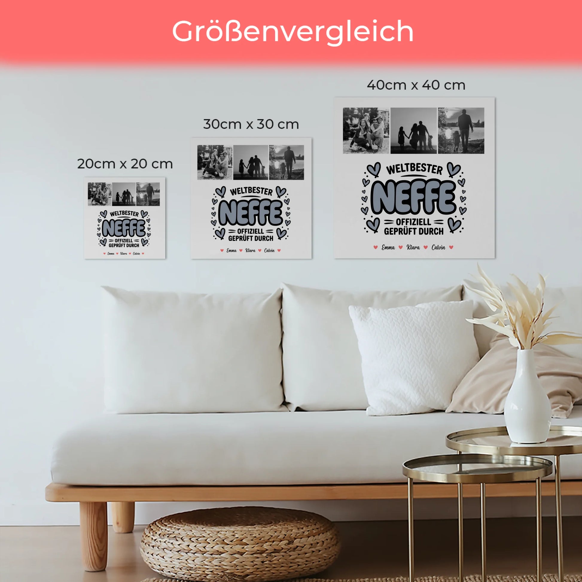 Fotoboard Poster Magnetisch Neffe Fotocollage Weltbester Neffe Offiziell Geprüft Durch 6