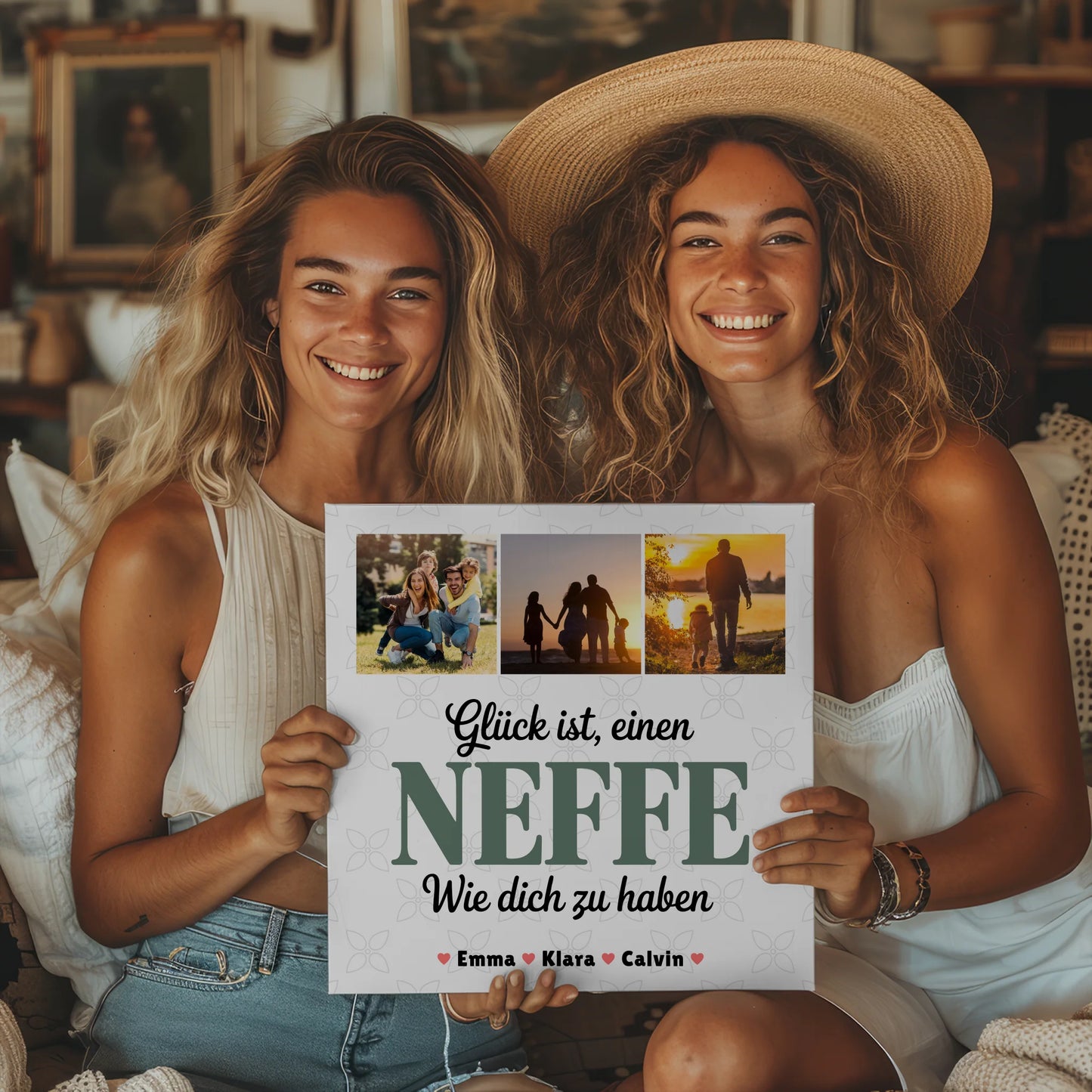 Magnetposter Fotoboard Geschenk Fotocollage Neffe Glück Ist einen Neffe Wie Dich Zu Haben