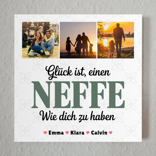 Magnetposter Fotoboard Geschenk Fotocollage Neffe Glück Ist einen Neffe Wie Dich Zu Haben 1