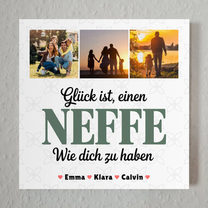 Magnetposter Fotoboard Geschenk Fotocollage Neffe Glück Ist einen Neffe Wie Dich Zu Haben 7