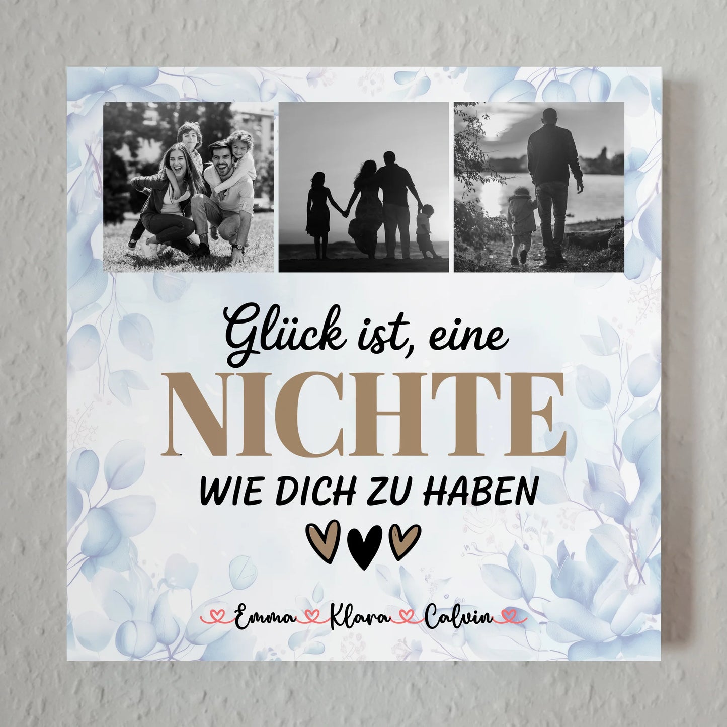 Fotoboard Magnet Wandbild Fotocollage Nichte Glück Ist eine Nichte Wie Dich Zu Haben Geschenk 1