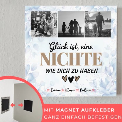 Fotoboard Magnet Wandbild Fotocollage Nichte Glück Ist eine Nichte Wie Dich Zu Haben Geschenk 10