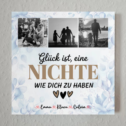 Fotoboard Magnet Wandbild Fotocollage Nichte Glück Ist eine Nichte Wie Dich Zu Haben Geschenk 7