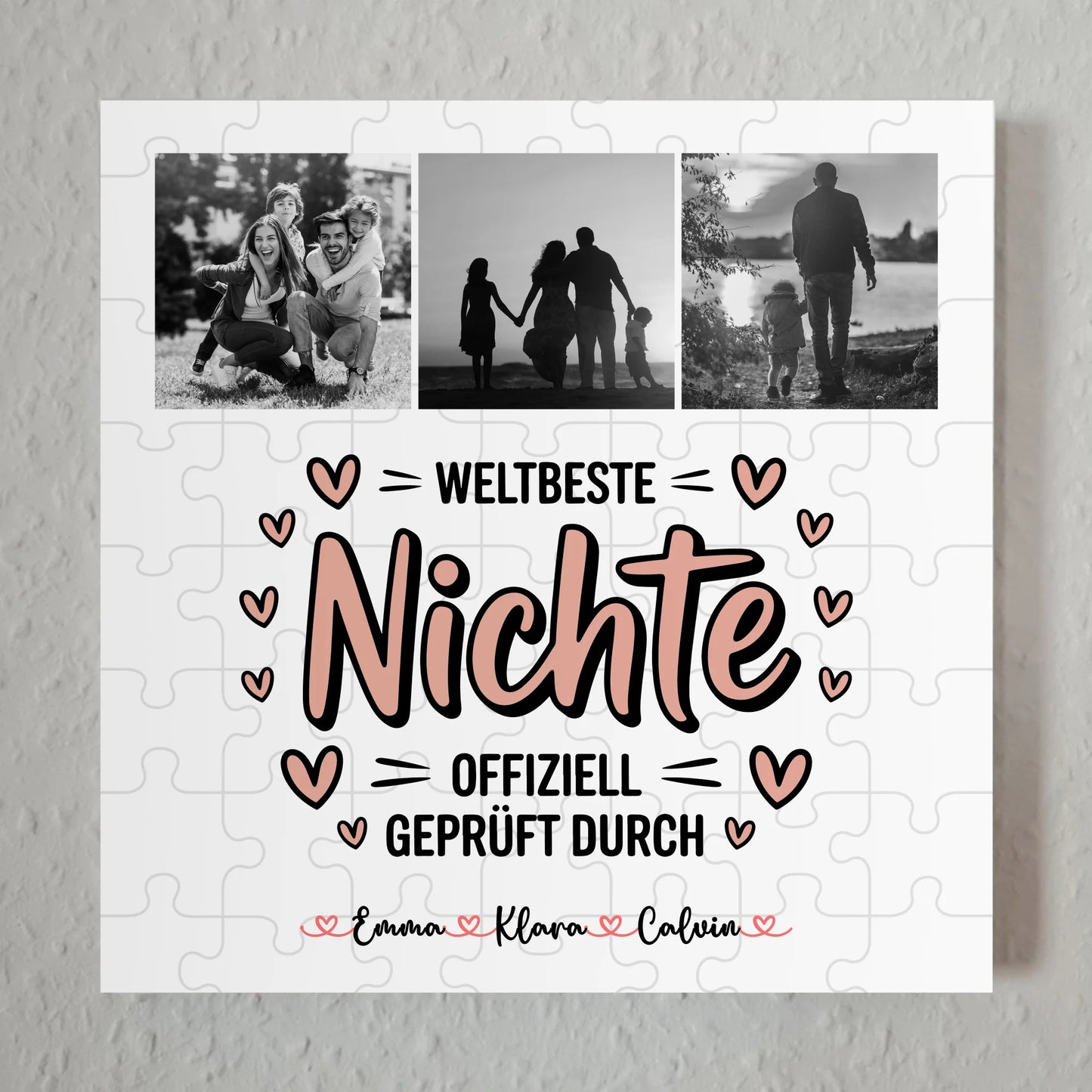 Fotoboard Poster Magnetisch Nichte Fotocollage Weltbeste Nichte Offiziell Geprüft Durch 1