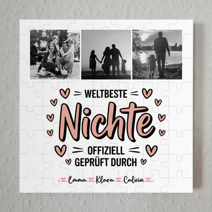 Fotoboard Poster Magnetisch Nichte Fotocollage Weltbeste Nichte Offiziell Geprüft Durch 1