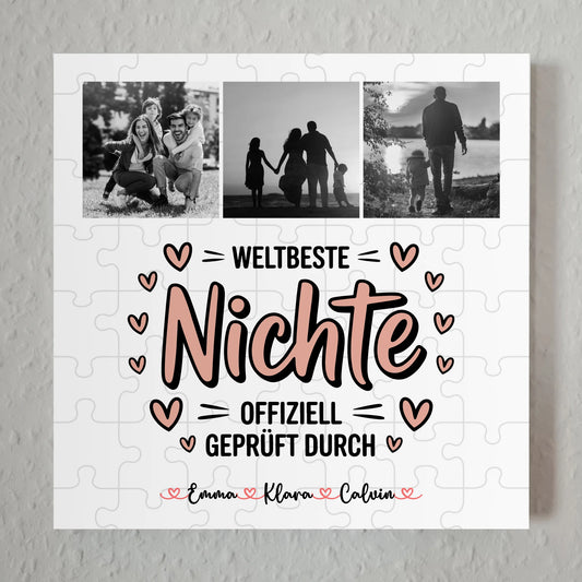 Fotoboard Poster Magnetisch Nichte Fotocollage Weltbeste Nichte Offiziell Geprüft Durch 1