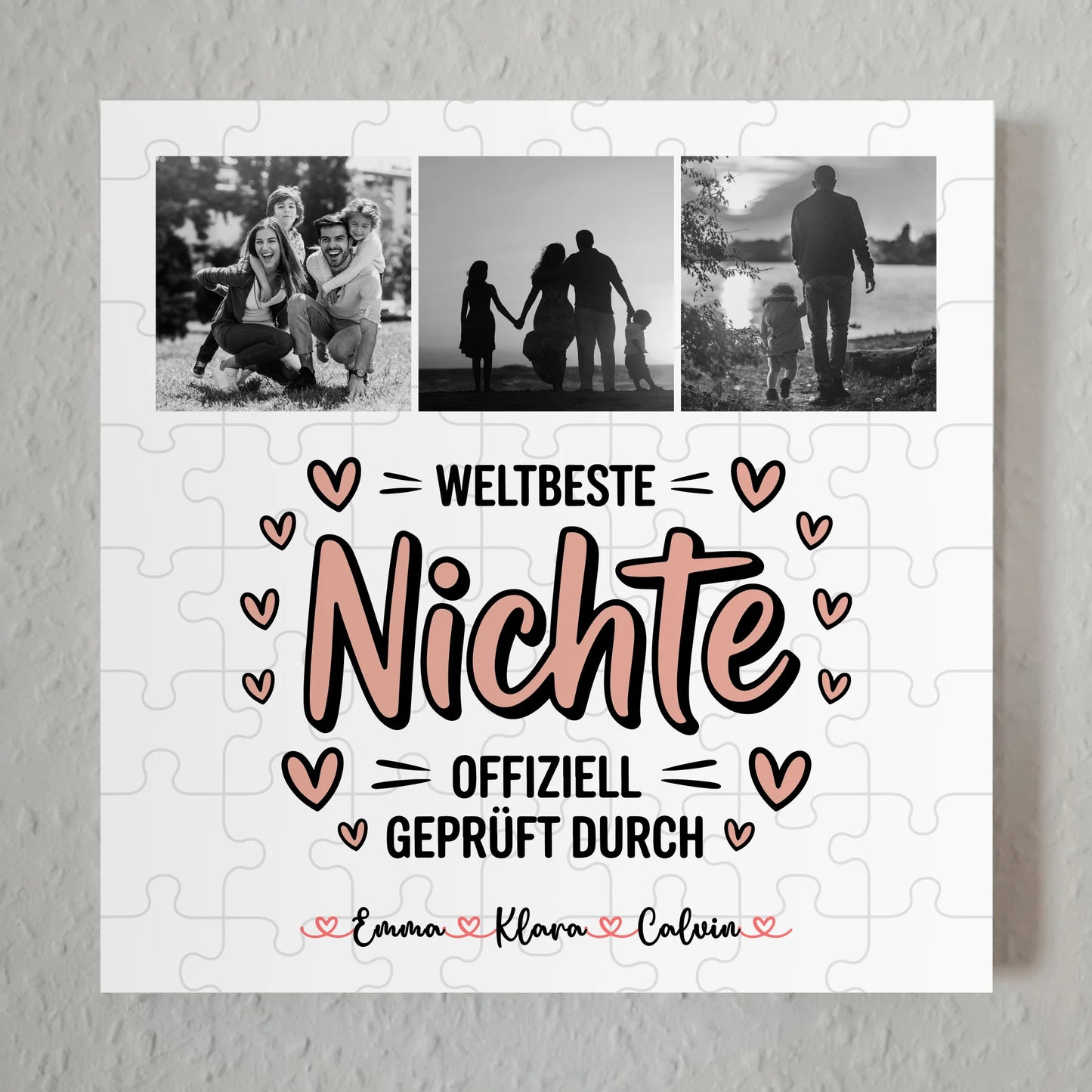 Fotoboard Poster Magnetisch Nichte Fotocollage Weltbeste Nichte Offiziell Geprüft Durch 7
