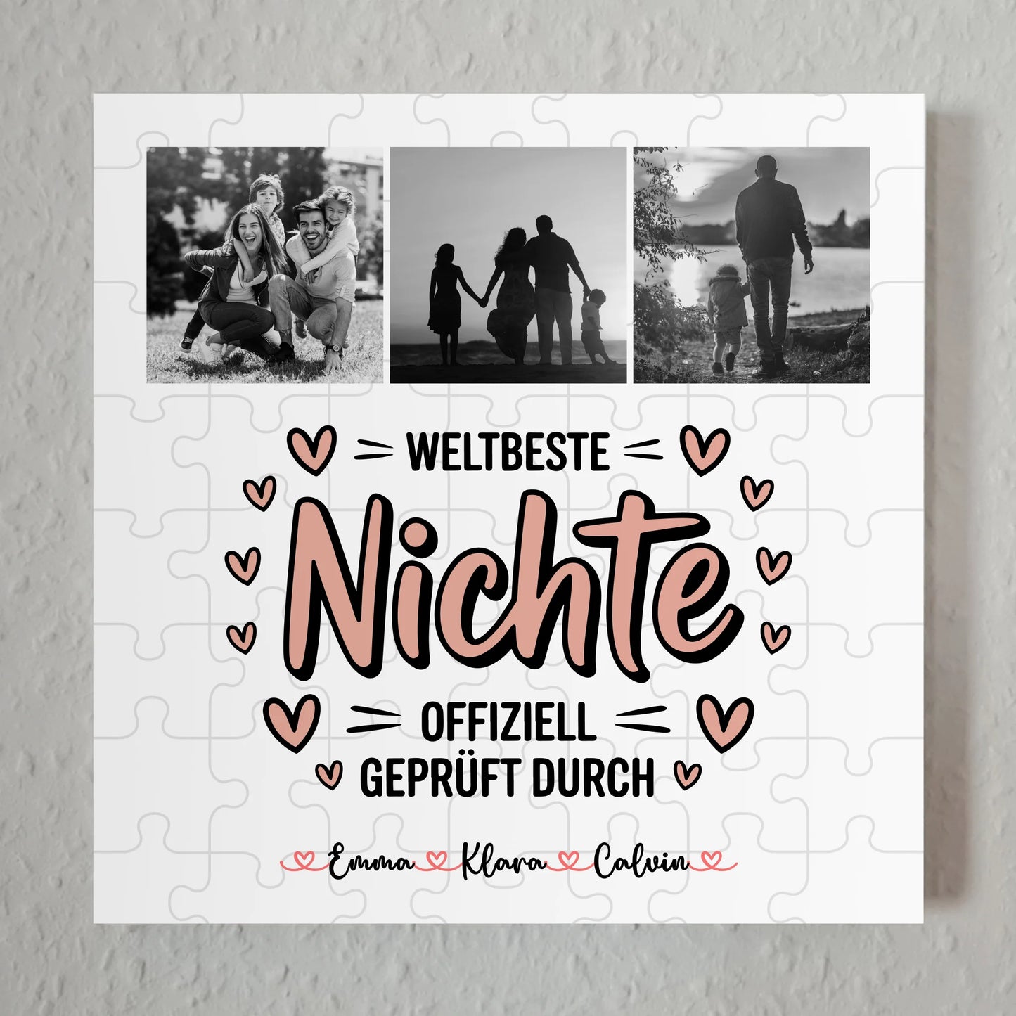 Fotoboard Poster Magnetisch Nichte Fotocollage Weltbeste Nichte Offiziell Geprüft Durch