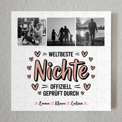 Fotoboard Poster Magnetisch Nichte Fotocollage Weltbeste Nichte Offiziell Geprüft Durch