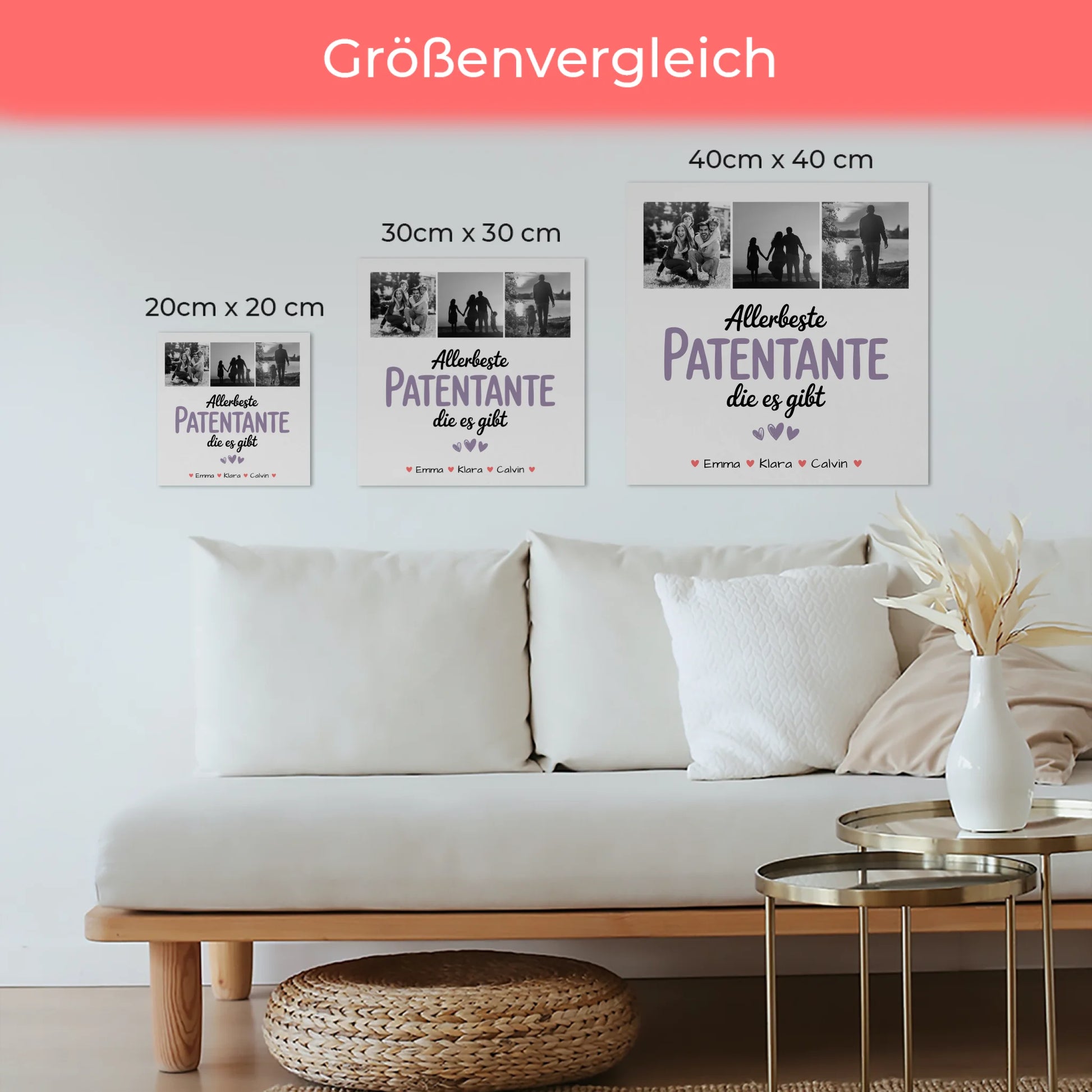 Fotoboard Poster Magnetisch Fotocollage Patentante Allerbeste Patentante Die Es Gibt Geschenk 6