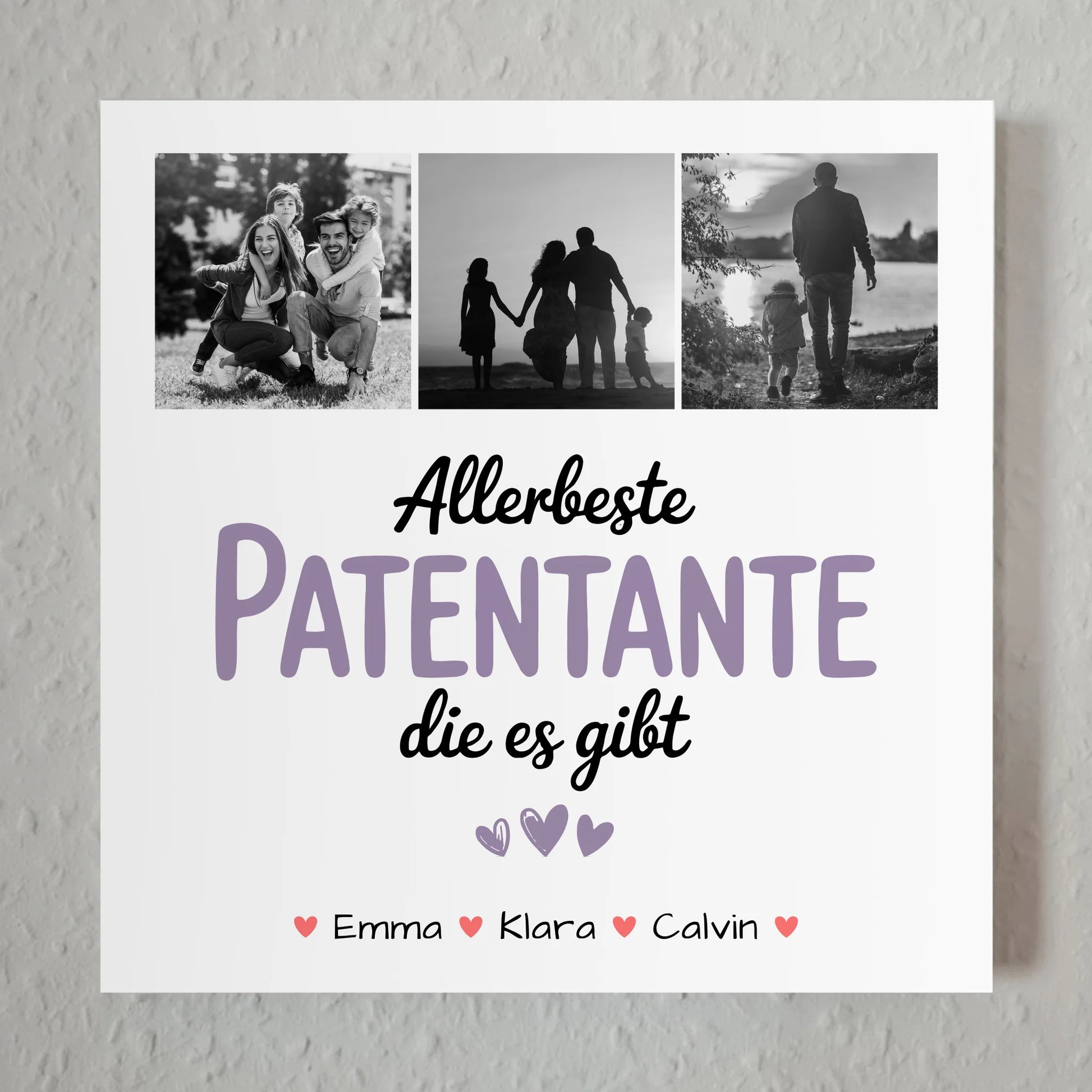 Fotoboard Poster Magnetisch Fotocollage Patentante Allerbeste Patentante Die Es Gibt Geschenk 1