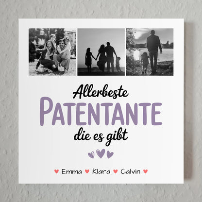 Fotoboard Poster Magnetisch Fotocollage Patentante Allerbeste Patentante Die Es Gibt Geschenk 1