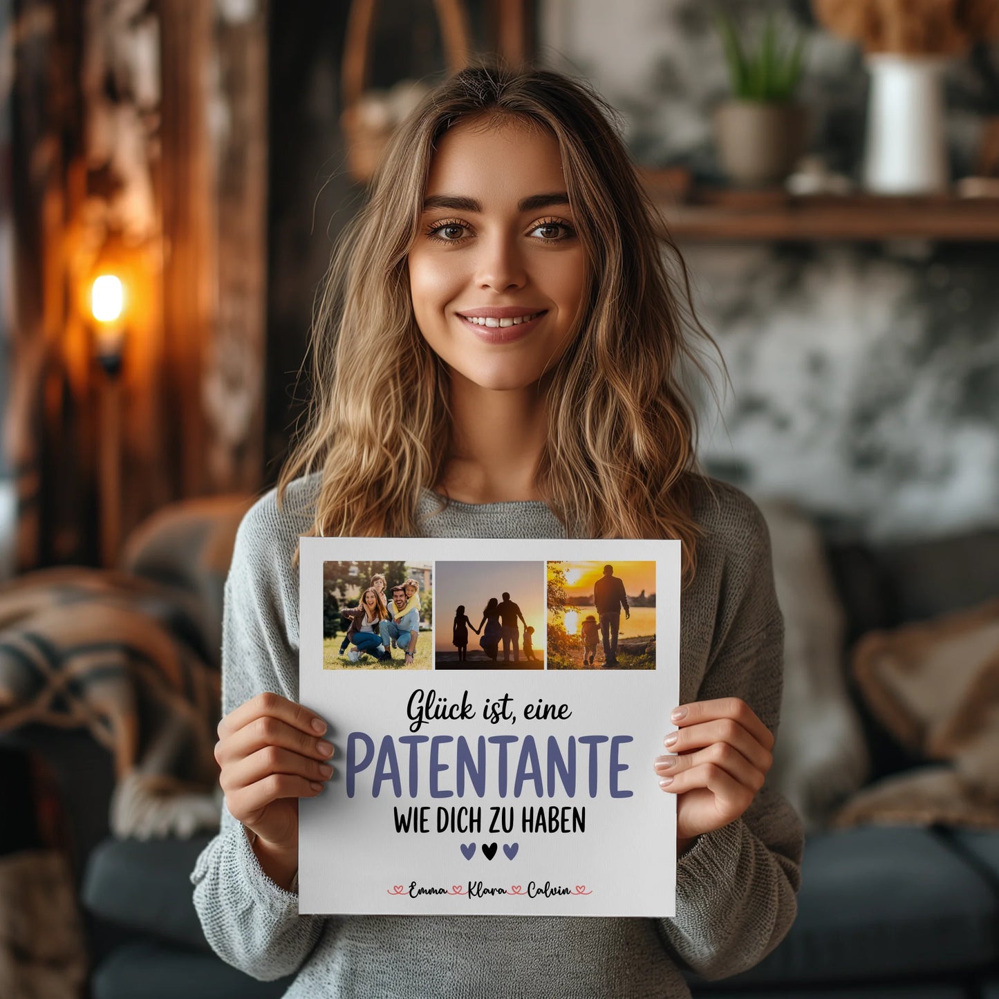 Fotoboard Magnet Poster Fotocollage für Patentante Glück Ist eine Patentante Wie Dich Zu Haben Geschenk 2