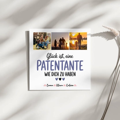 Fotoboard Magnet Poster Fotocollage für Patentante Glück Ist eine Patentante Wie Dich Zu Haben Geschenk 3