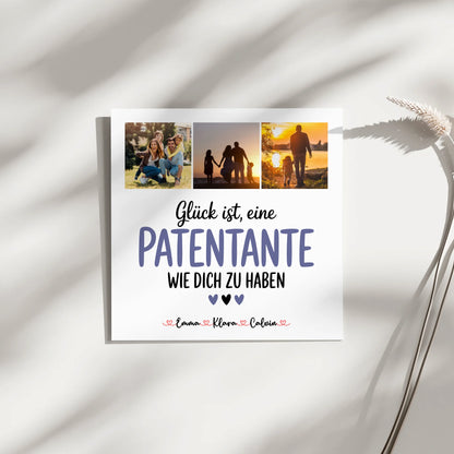 Fotoboard Magnet Poster Fotocollage für Patentante Glück Ist eine Patentante Wie Dich Zu Haben Geschenk