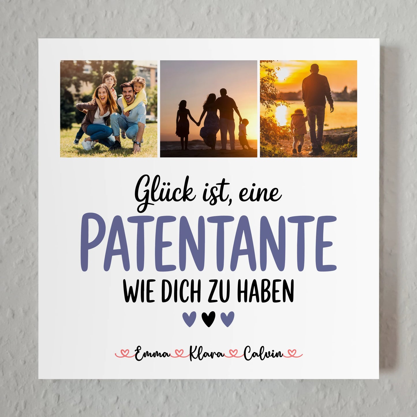 Fotoboard Magnet Poster Fotocollage für Patentante Glück Ist eine Patentante Wie Dich Zu Haben Geschenk