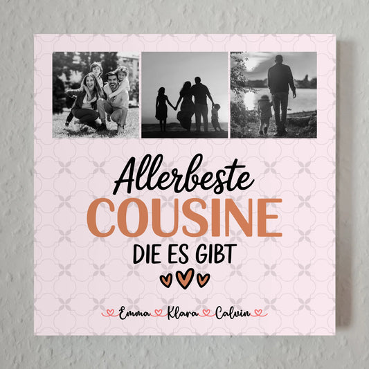 Fotoboard Magnet Wandbild Fotocollage Cousine Allerbeste Cousine Die Es Gibt 1