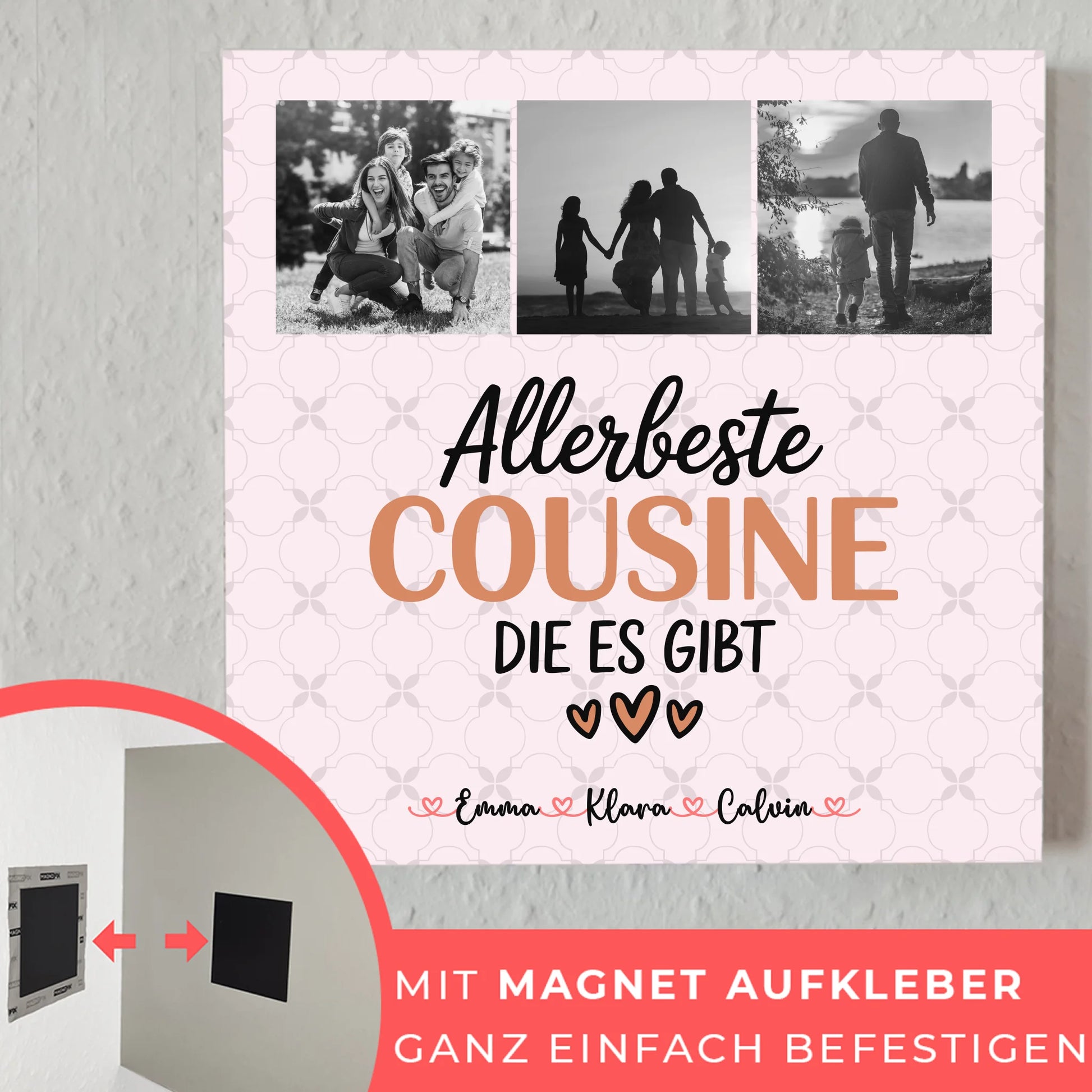 Fotoboard Magnet Wandbild Fotocollage Cousine Allerbeste Cousine Die Es Gibt 10