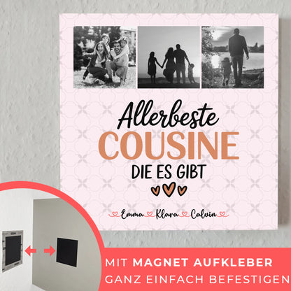 Fotoboard Magnet Wandbild Fotocollage Cousine Allerbeste Cousine Die Es Gibt
