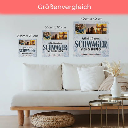 Magnetposter Fotoboard Fotocollage für Schwager Glück Ist eine Schwager Wie Dich Zu Haben 6