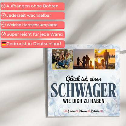 Magnetposter Fotoboard Fotocollage für Schwager Glück Ist eine Schwager Wie Dich Zu Haben 5