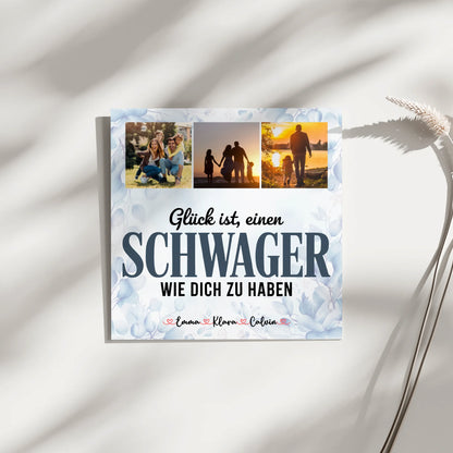 Magnetposter Fotoboard Fotocollage für Schwager Glück Ist eine Schwager Wie Dich Zu Haben 9