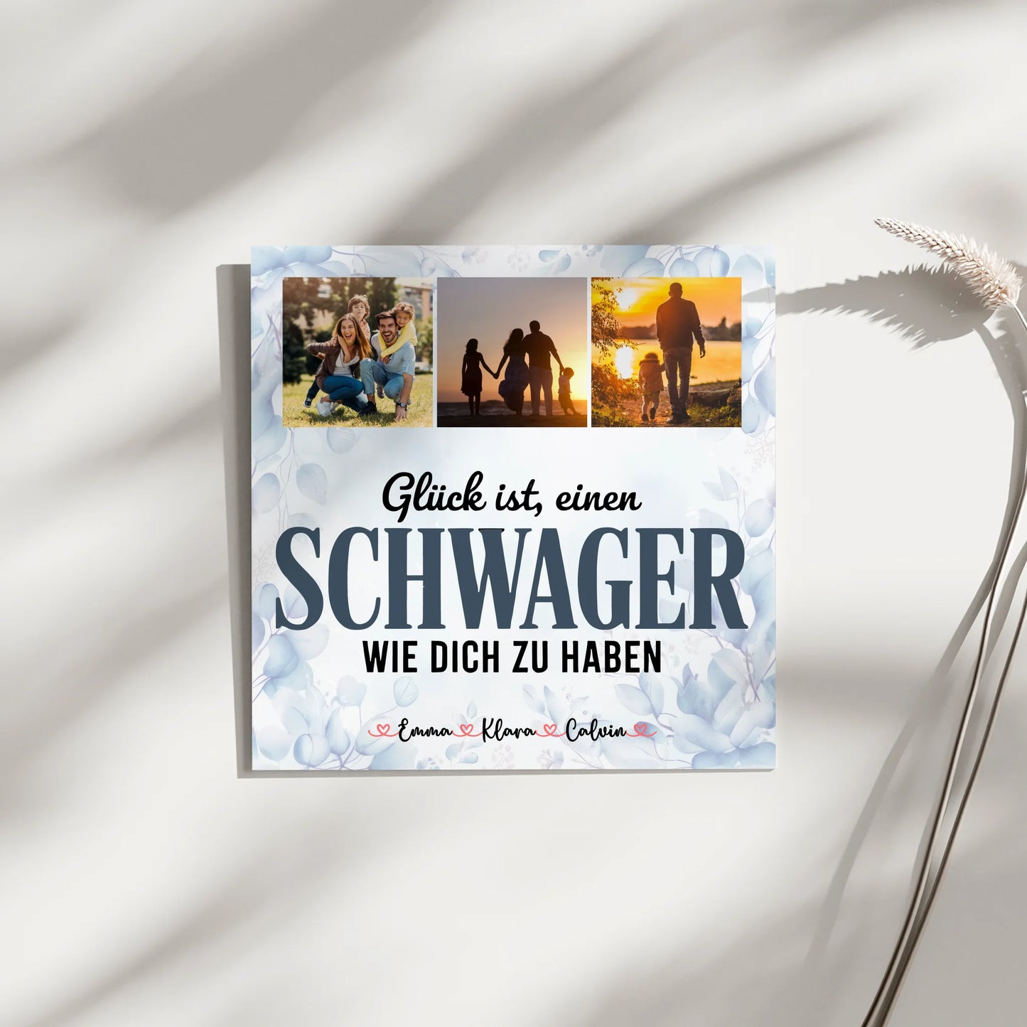 Magnetposter Fotoboard Fotocollage für Schwager Glück Ist eine Schwager Wie Dich Zu Haben