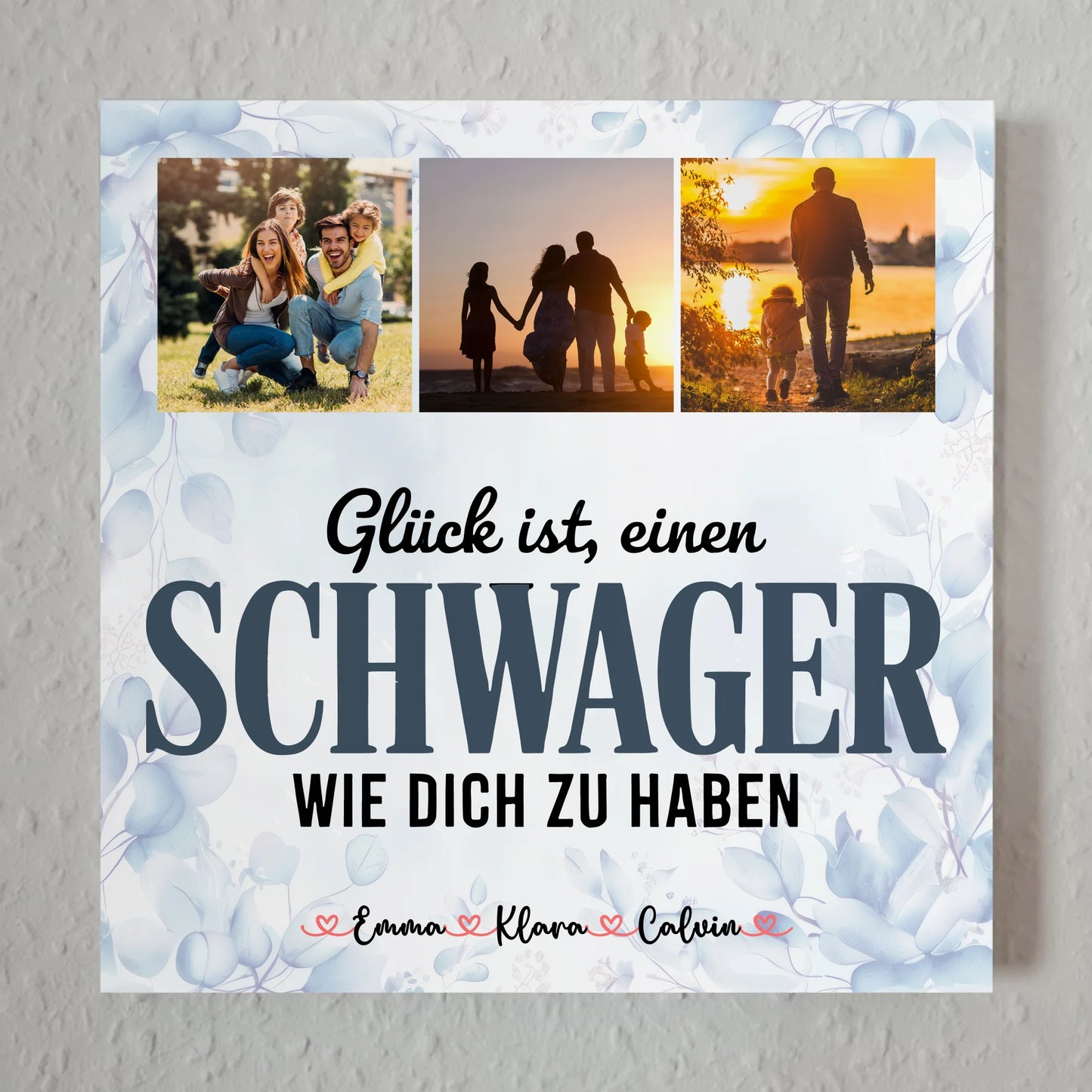 Magnetposter Fotoboard Fotocollage für Schwager Glück Ist eine Schwager Wie Dich Zu Haben