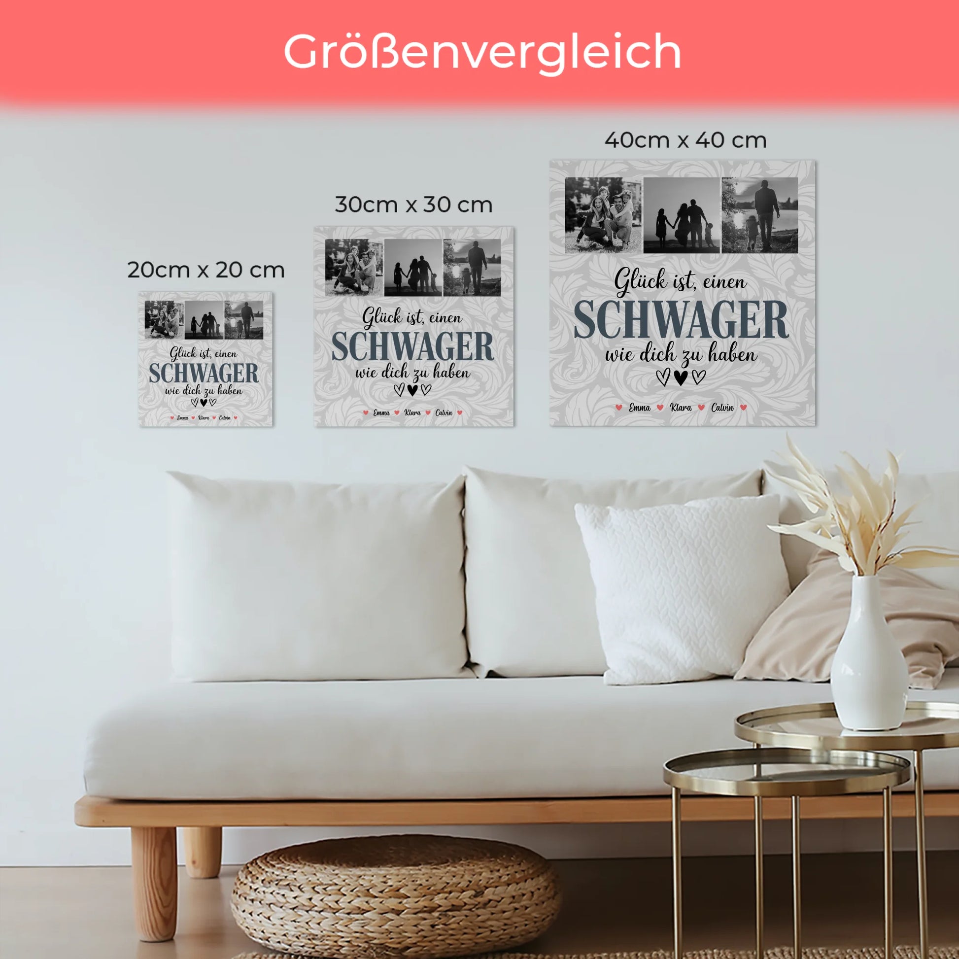 Personalisierte Fotoboard Magnet Wandbild Schwager Fotocollage Glück Ist eine Schwager Wie Dich Zu Haben 6