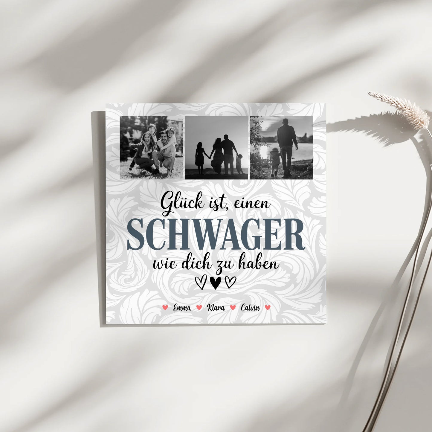 Personalisierte Fotoboard Magnet Wandbild Schwager Fotocollage Glück Ist eine Schwager Wie Dich Zu Haben 3