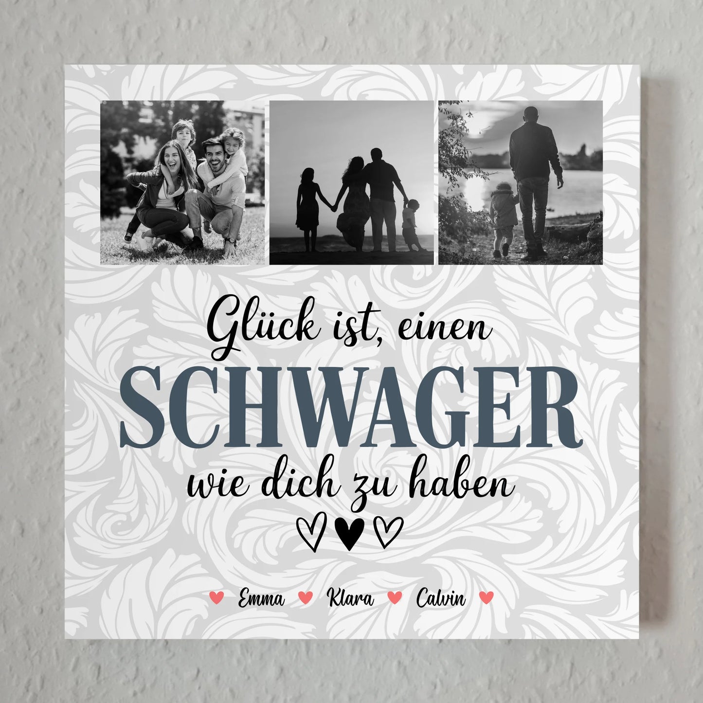 Personalisierte Fotoboard Magnet Wandbild Schwager Fotocollage Glück Ist eine Schwager Wie Dich Zu Haben 7