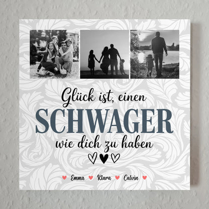 Personalisierte Fotoboard Magnet Wandbild Schwager Fotocollage Glück Ist eine Schwager Wie Dich Zu Haben 7