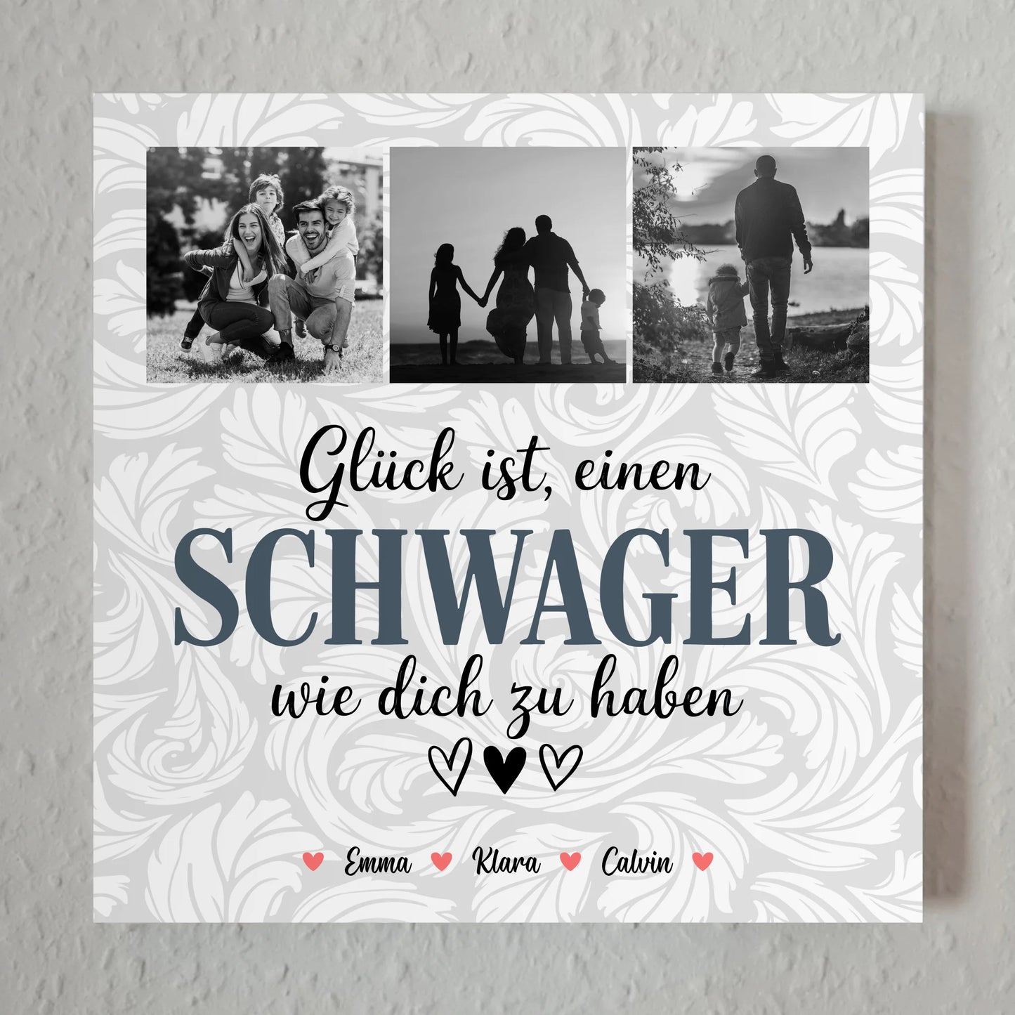 Personalisierte Fotoboard Magnet Wandbild Schwager Fotocollage Glück Ist eine Schwager Wie Dich Zu Haben