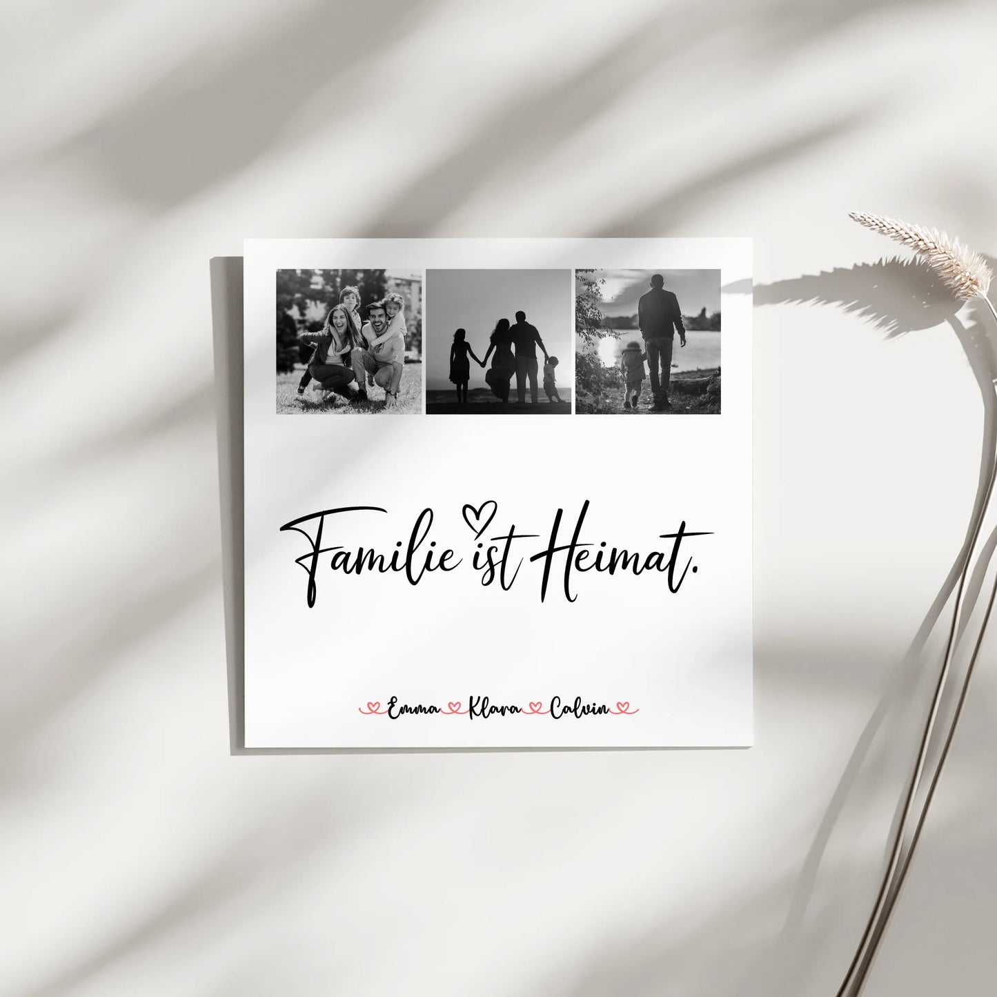 Familienbild Personalisiert Fotocollage Familie Familie Ist Heimat Geschenk Poster Leinwand Tasse 9