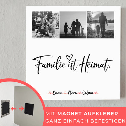Familienbild Personalisiert Fotocollage Familie Familie Ist Heimat Geschenk Poster Leinwand Tasse 4