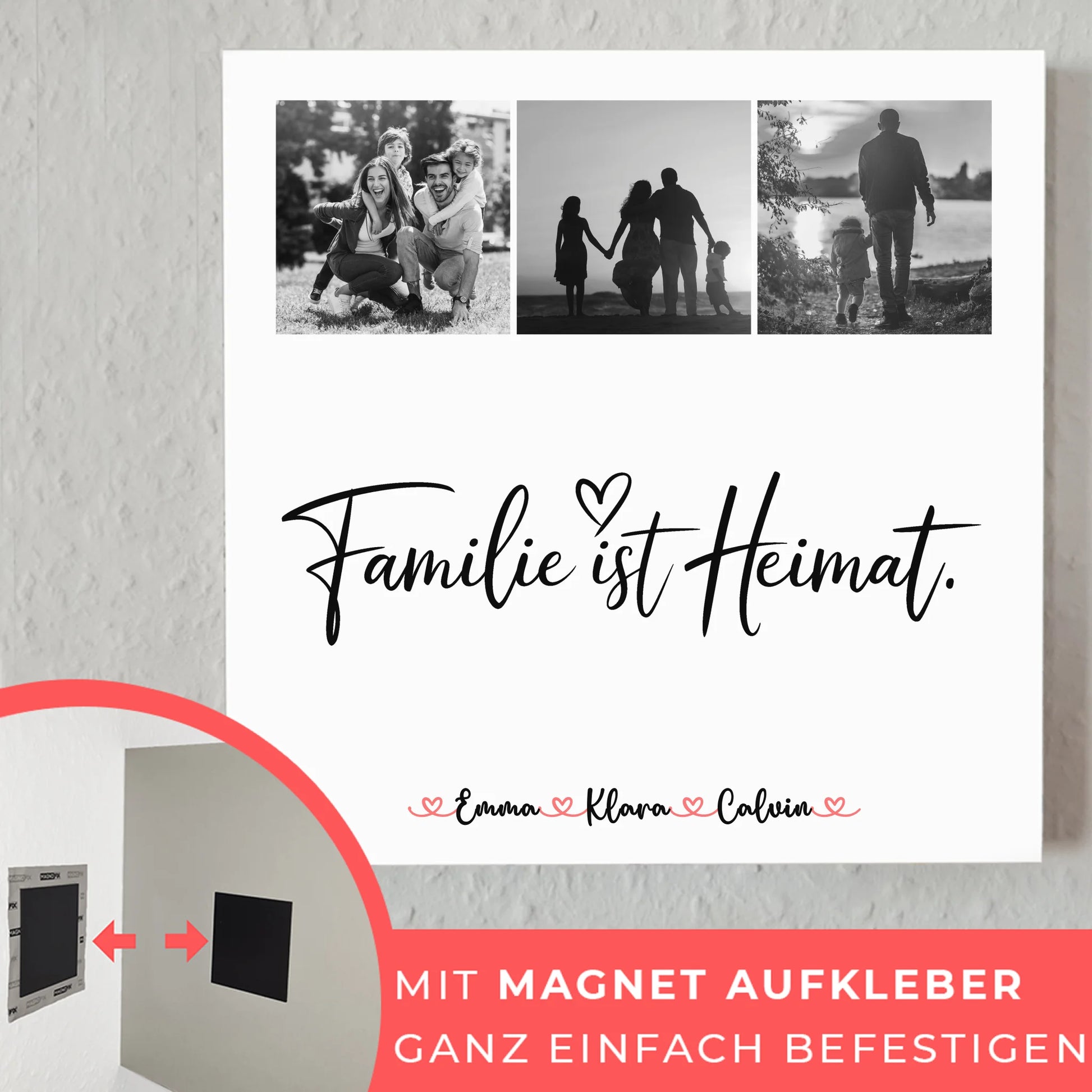 Familienbild Personalisiert Fotocollage Familie Familie Ist Heimat Geschenk Poster Leinwand Tasse 10