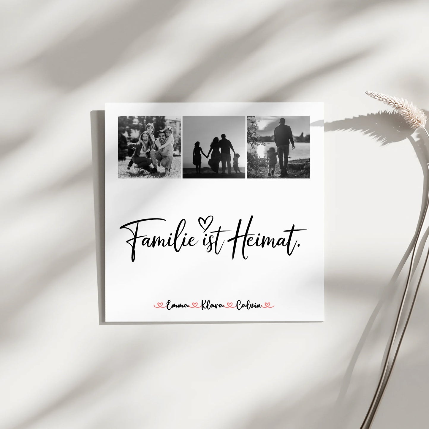 Familienbild Personalisiert Fotocollage Familie Familie Ist Heimat Geschenk Poster Leinwand Tasse