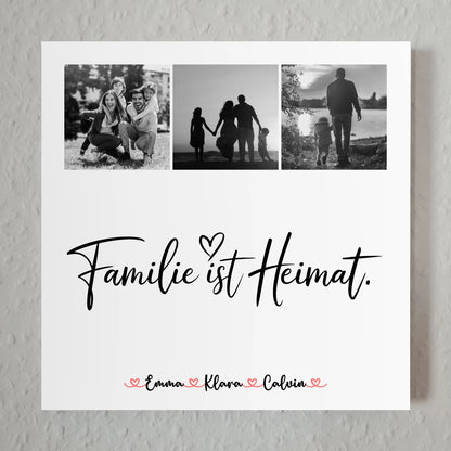 Familienbild Personalisiert Fotocollage Familie Familie Ist Heimat Geschenk Poster Leinwand Tasse 7