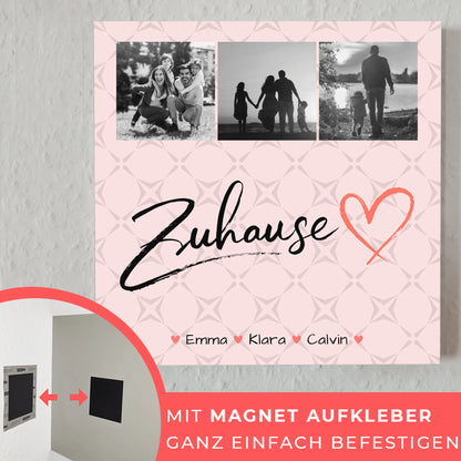 Familienbild Personalisiert Fotocollage Familie als Geschenk für Zuhause 4