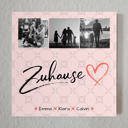 Familienbild Personalisiert Fotocollage Familie als Geschenk für Zuhause 7