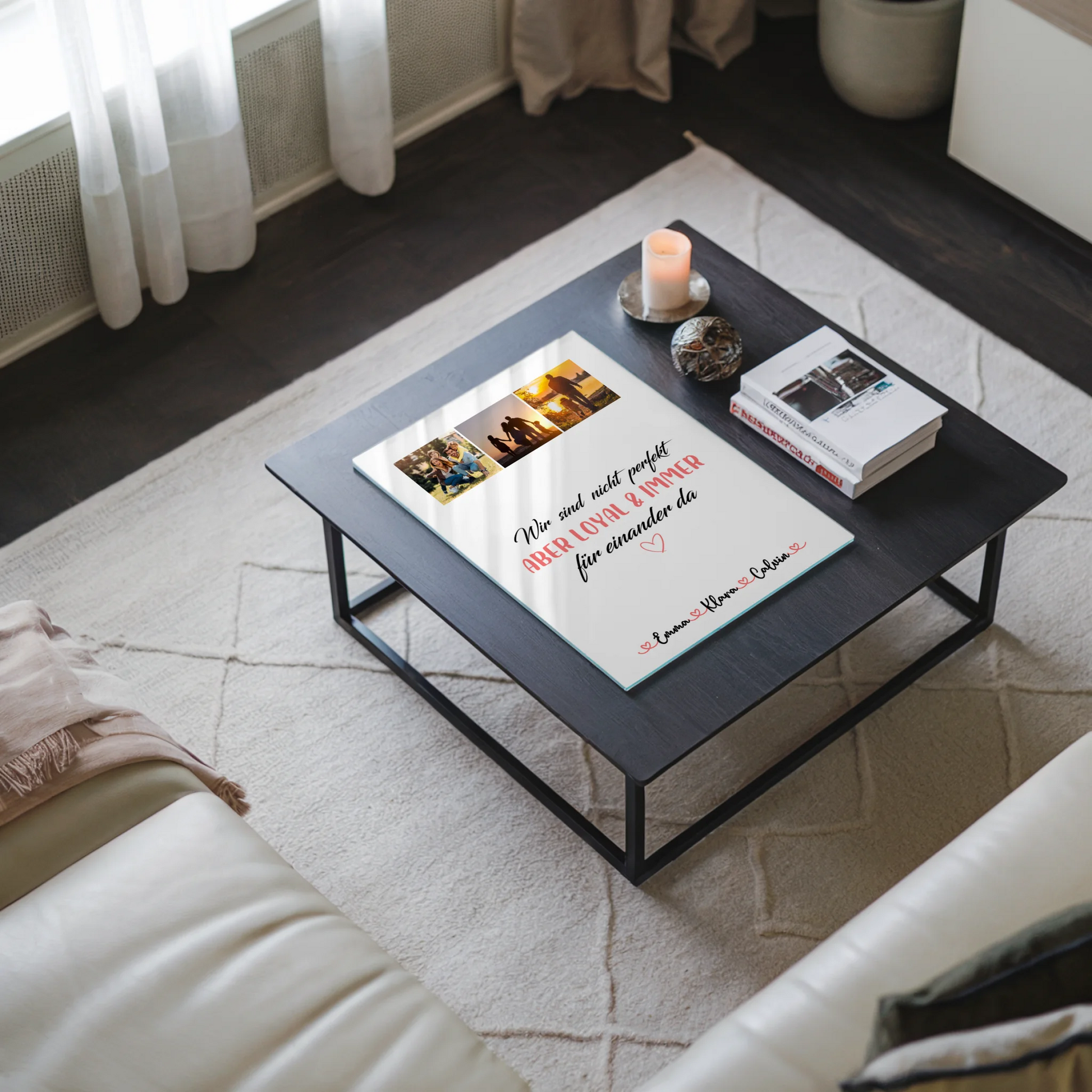 Wandbild Familie Personalisiert Fotocollage Familie Nicht Perfekt Aber Loyal Geschenk 3