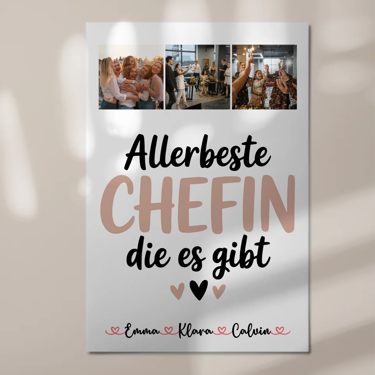 Magnetposter Fotoboard Fotocollage Chefin Allerbeste Chefin Die Es Gibt Geschenk