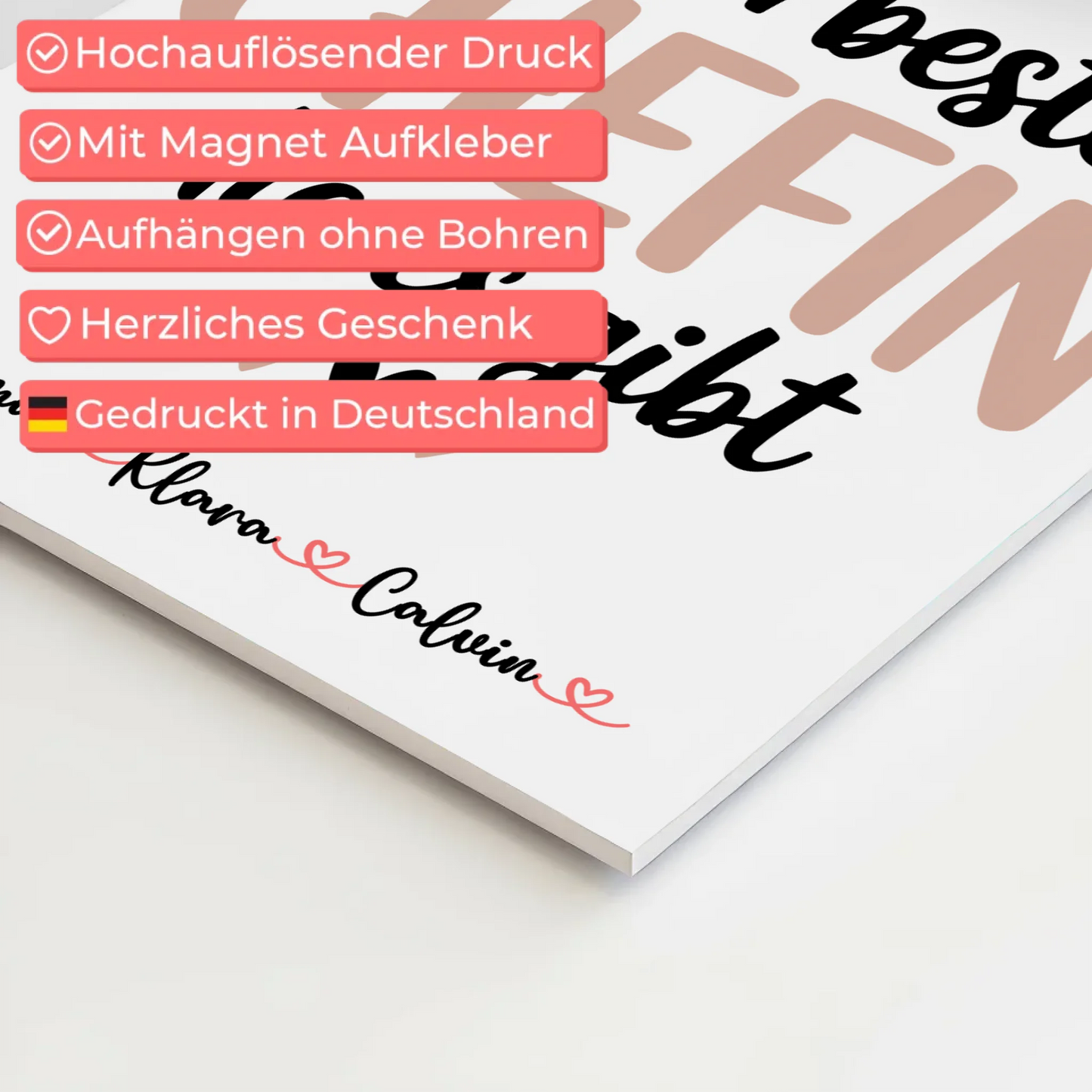 Magnetposter Fotoboard Fotocollage Chefin Allerbeste Chefin Die Es Gibt Geschenk