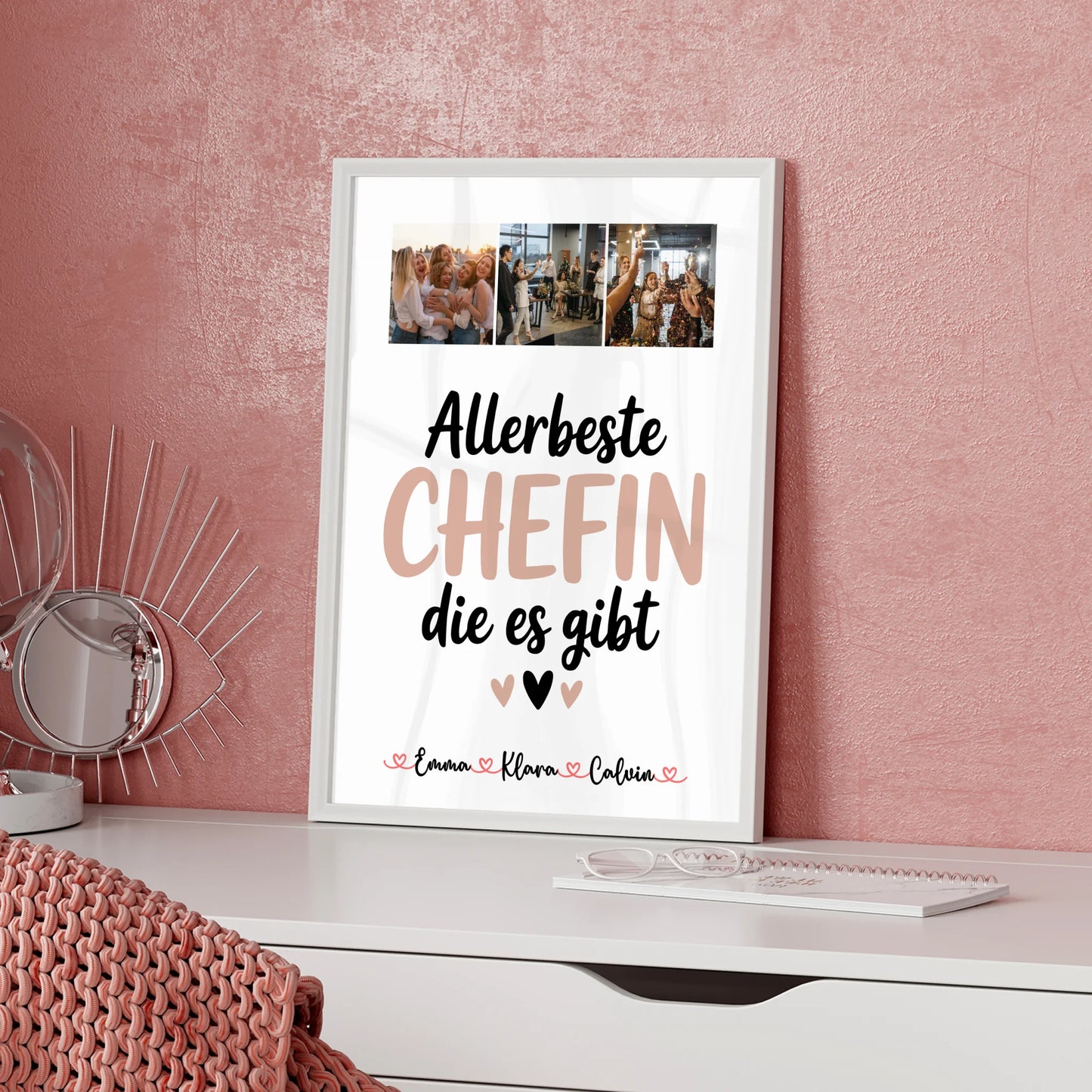 Personalisierbares Poster Fotocollage Chefin Allerbeste Chefin Die Es Gibt