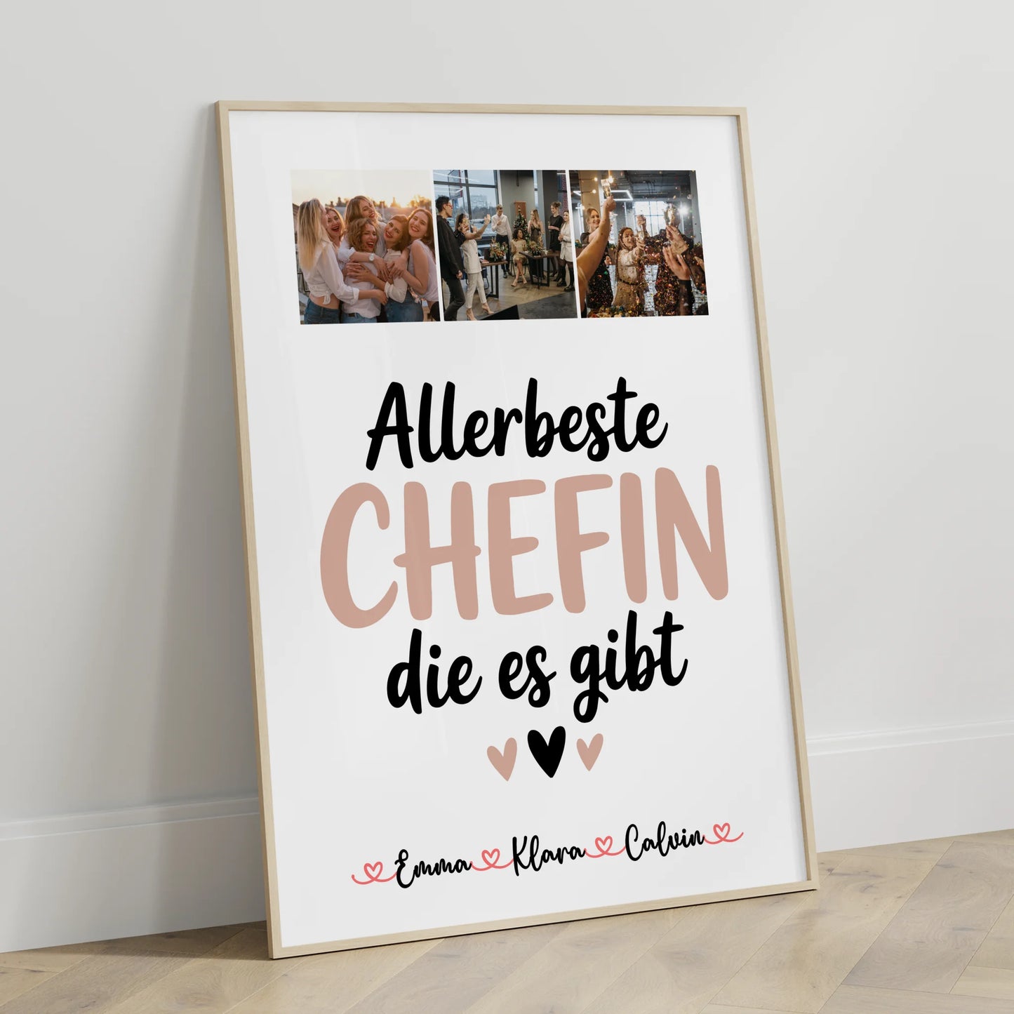 Personalisierbares Poster Fotocollage Chefin Allerbeste Chefin Die Es Gibt