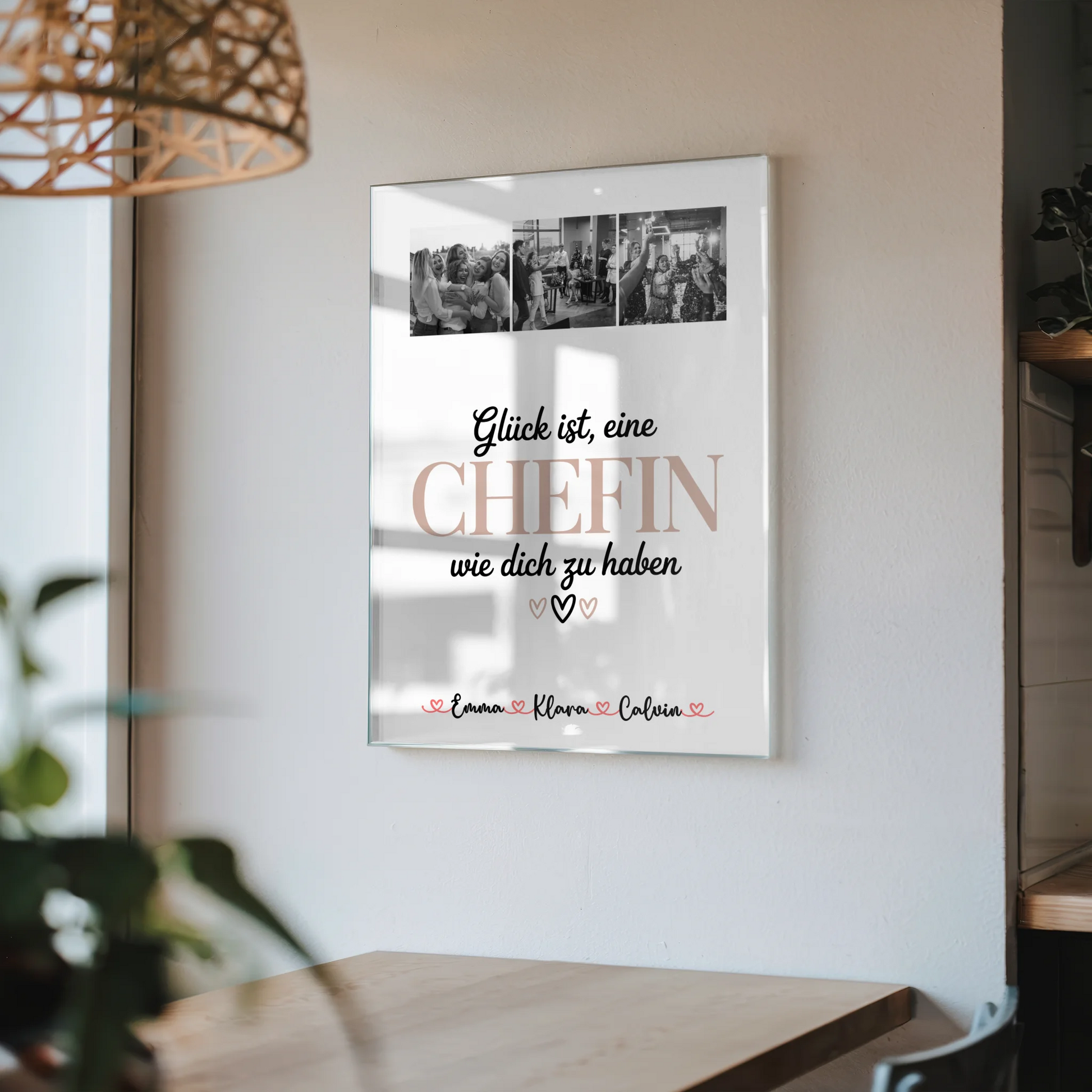 Acrylglas Mit Foto Fotocollage für Chefin Glück Ist eine Chefin Wie Dich Zu Haben 4