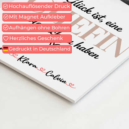 Personalisiertes Fotoboard Poster Magnetisch mit Fotocollage für Chefin Glück Ist eine Chefin Wie Dich Zu Haben 4